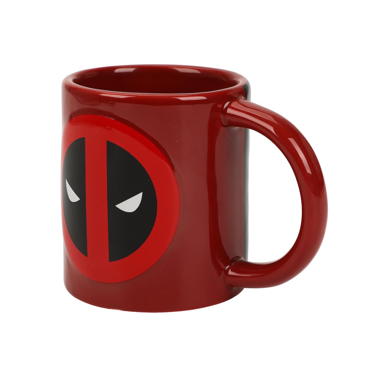 Foto 3 pulgar | Taza Bioworld Con Disfraz Y Logotipo De Deadpool, 473 Ml, Color Rojo Y Negro - Venta Internacional.