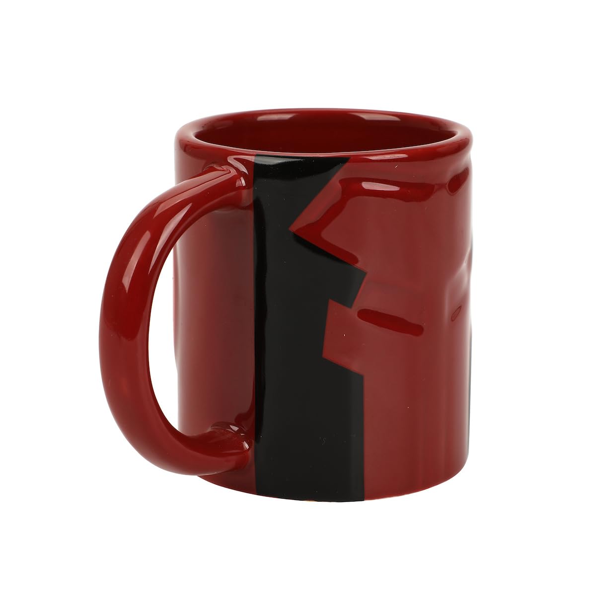 Foto 5 pulgar | Taza Bioworld Con Disfraz Y Logotipo De Deadpool, 473 Ml, Color Rojo Y Negro - Venta Internacional.