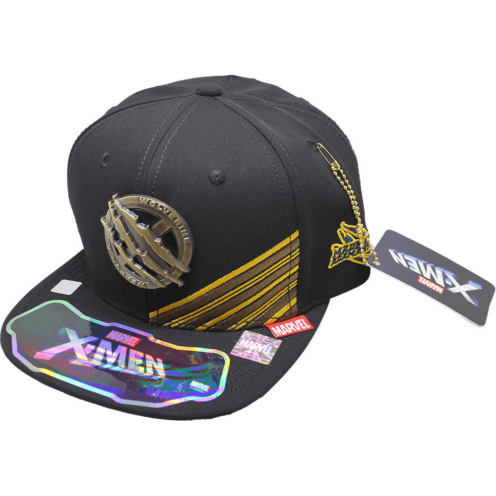 Gorra Marvel Placa Wolverine Garras Latón Viejo 306 Color Negro