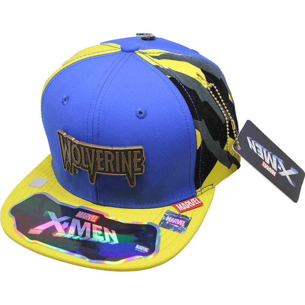 Foto 2 pulgar | Gorra Marvel Placa Wolverine Latón Vintage 304 Color Rey/ Amarillo