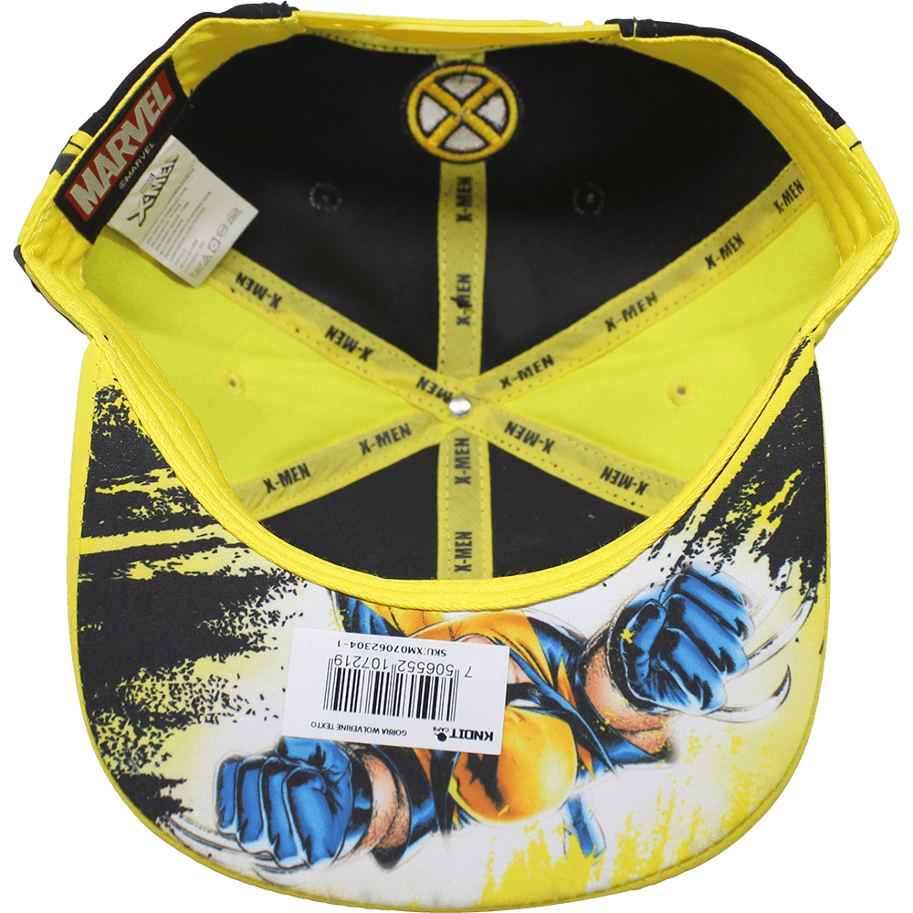 Foto 3 pulgar | Gorra Marvel Placa Wolverine Latón Vintage 304 Color Rey/ Amarillo