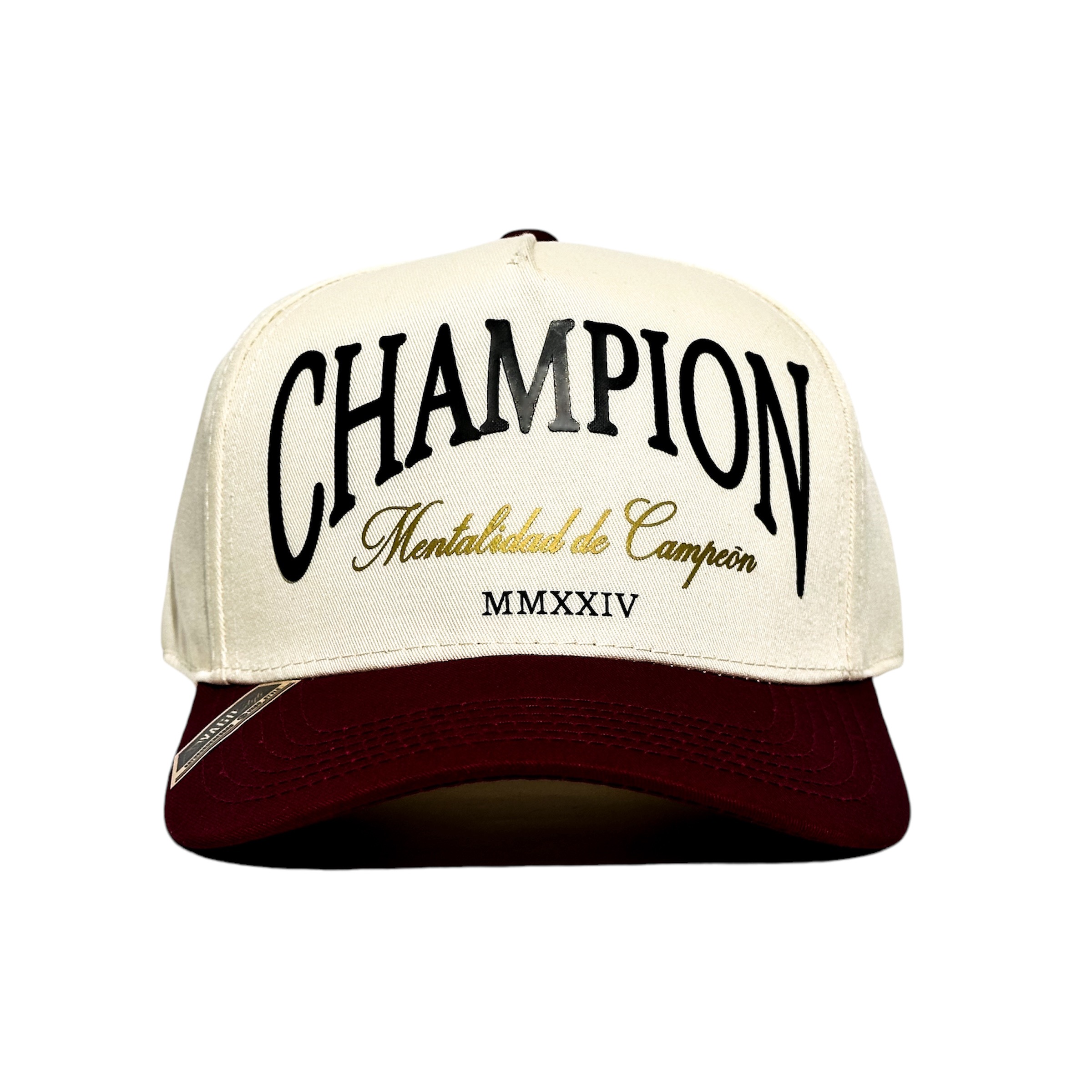 Foto 2 | Vago Style Champion Gorra Unica Artesanal Marfil Ajustable Con Visera Curva Tinta