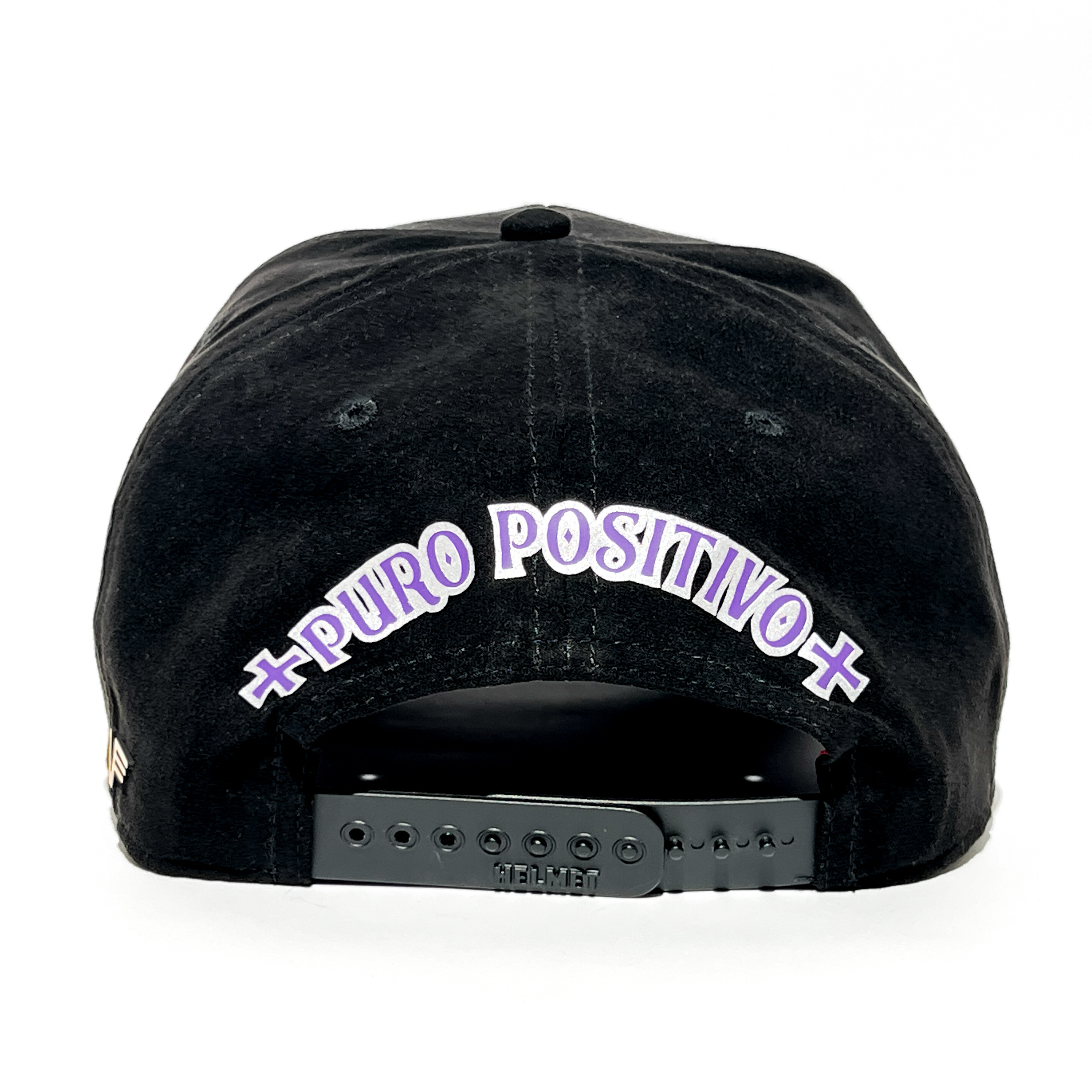 Foto 7 pulgar | Vago Style No Bad Days Gorra Unica Artesanal Negra De Gamuza Ajustable Con Visera Curva