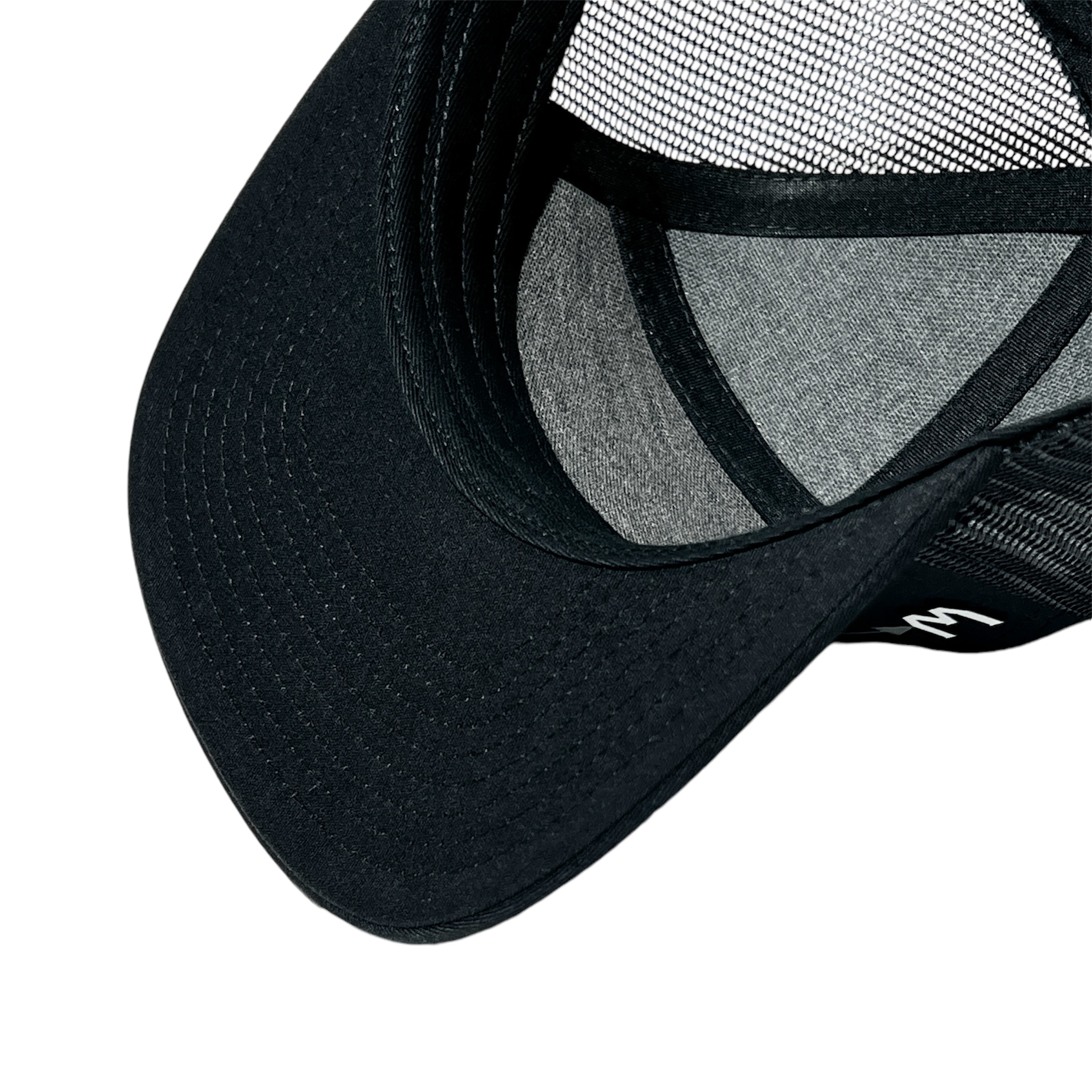 Foto 6 | Vago Style Rumbo Fijo White Gorra Unica Artesanal Negra 7 Panel Ajustable Con Visera Plana