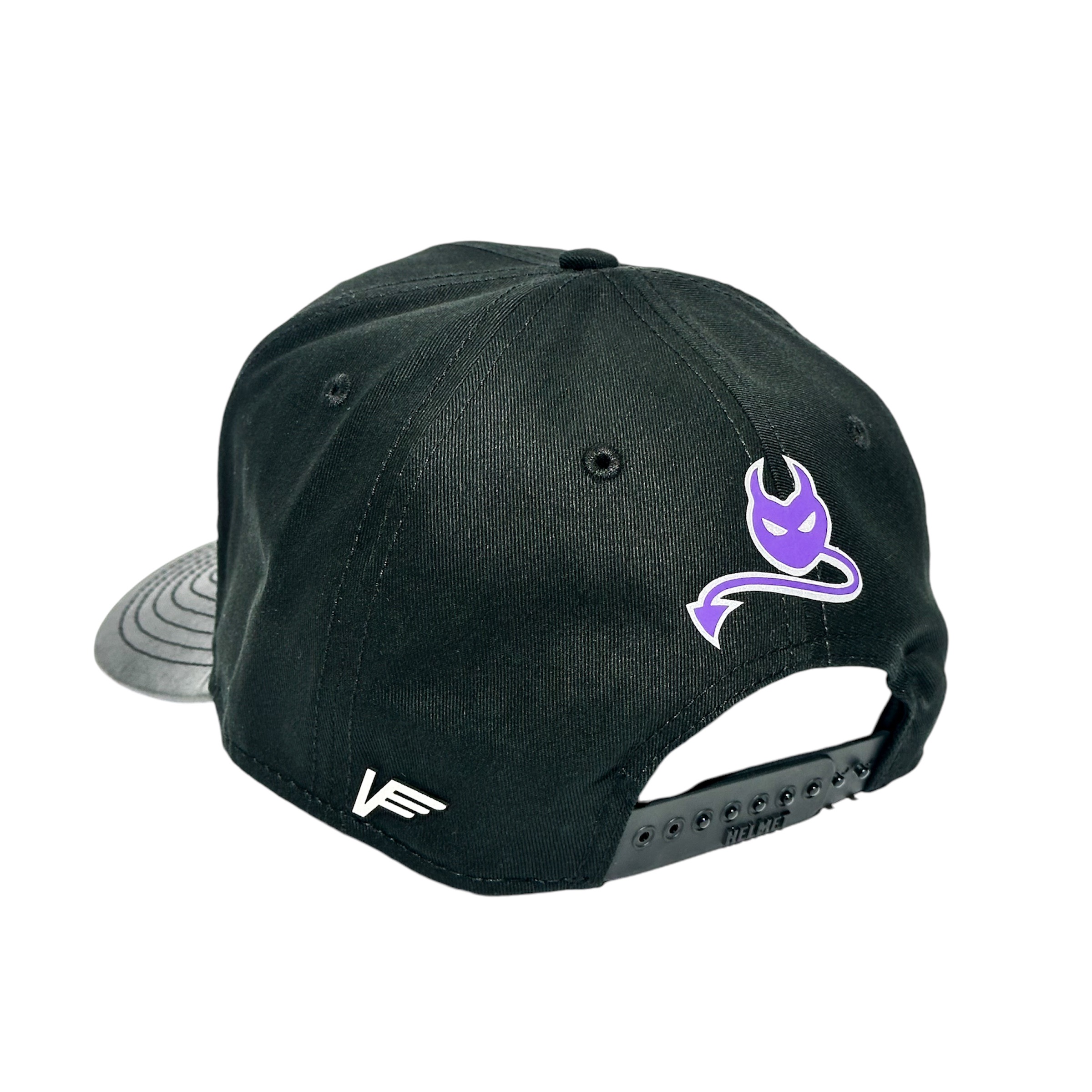 Foto 5 | Vago Style Mala Influencia Gorra Unica Artesanal Negra Ajustable Con Visera Curva Negra Imitación Piel