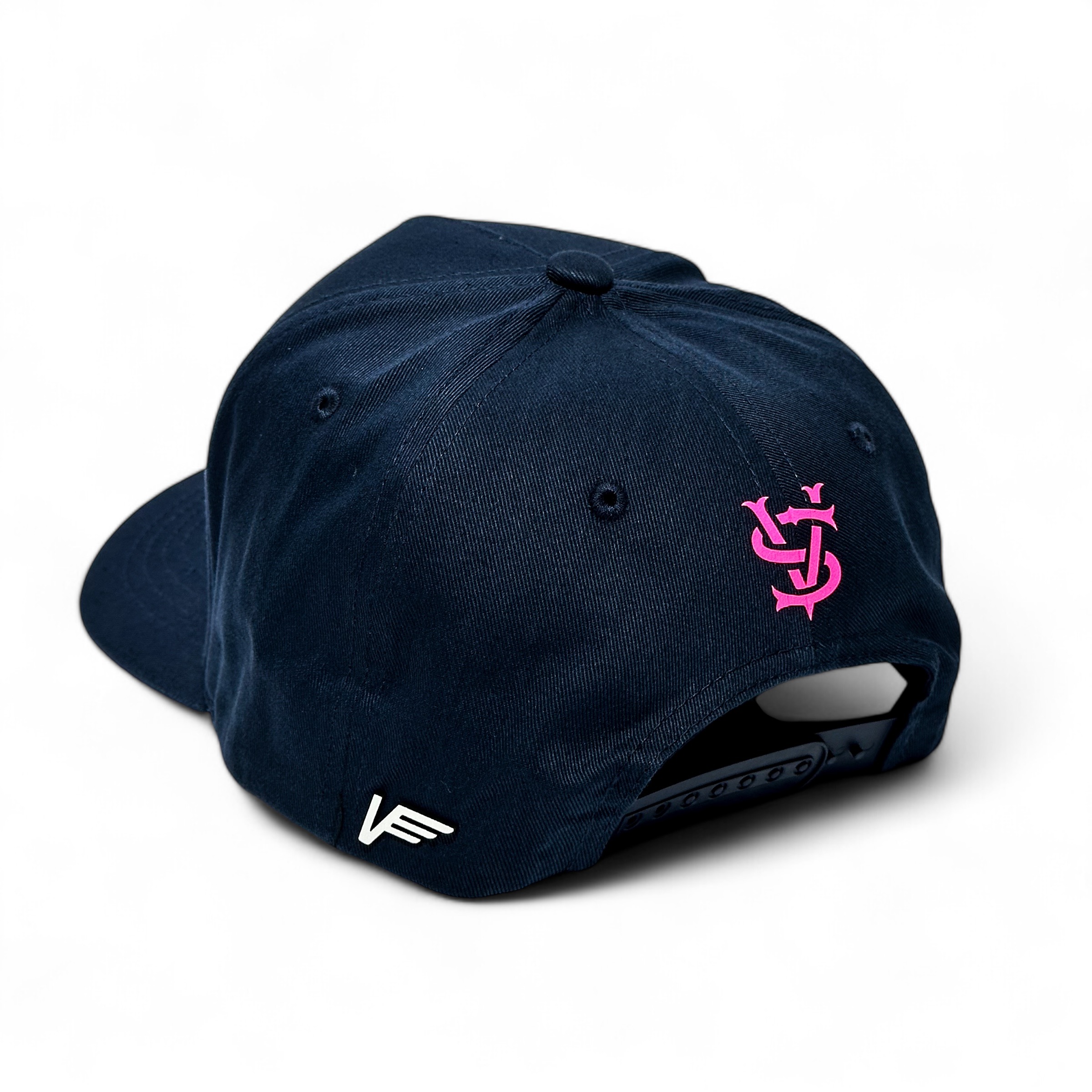 Foto 5 | Vago Style Horny Gorra Unica Artesanal Azul Marino Ajustable Con Visera Curva