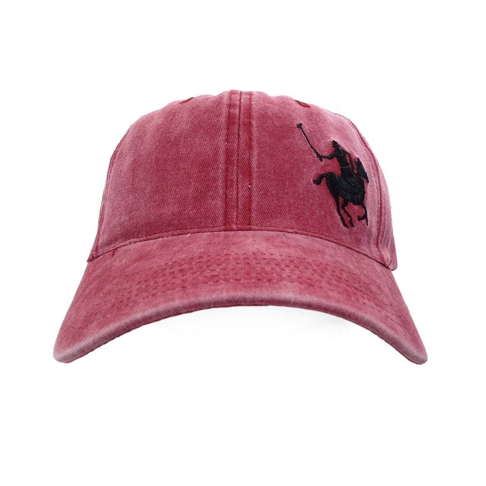 Gorra Polo Yorkshire Polo Club  Color Rojo Hombre Modelo Acidwashv