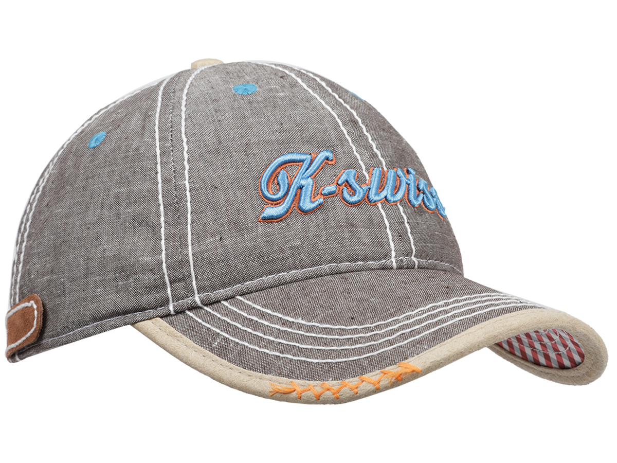 Foto 1 | Gorra Cachucha K-swiss Casual Gris Y Azul Cómoda Ajustable