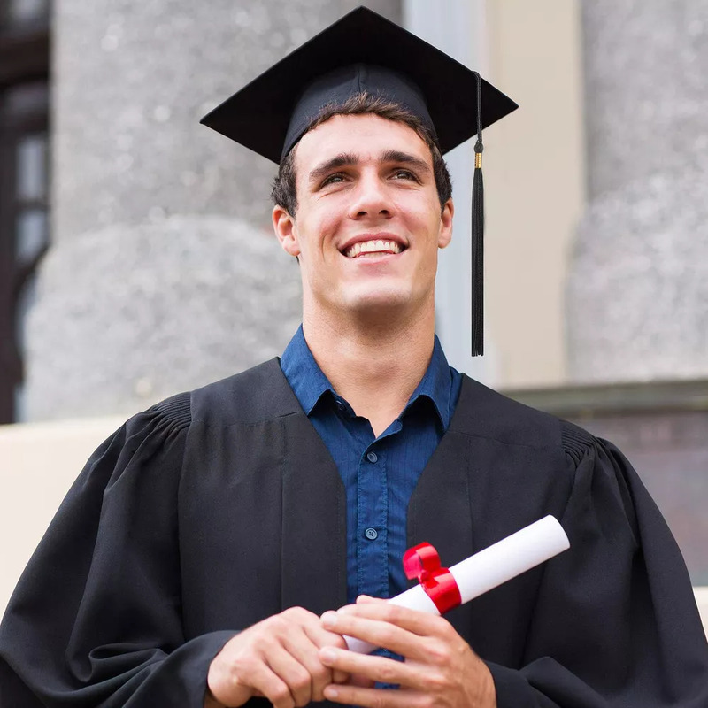 Foto 7 pulgar | Juego De Gorras De Graduación De 8 Piezas Con Borla Ajustable - Venta Internacional.
