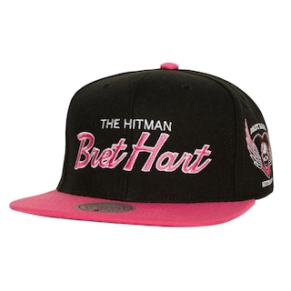 Foto 1 | Gorra Mitchell & Ness Wwe The Hitman Breat Hart Negro