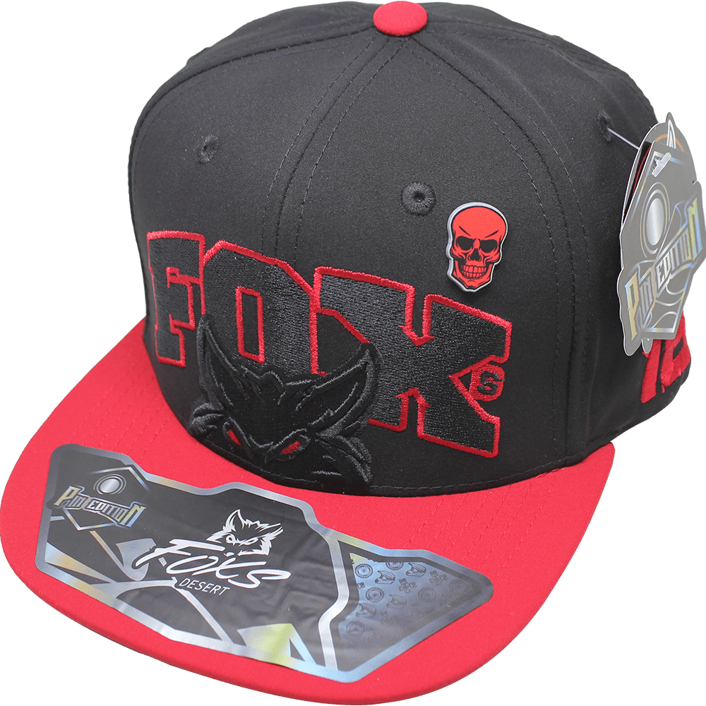 Foto 2 pulgar | Gorra Fox´s Desert Pin Metal 901 Color Negro/ Rojo