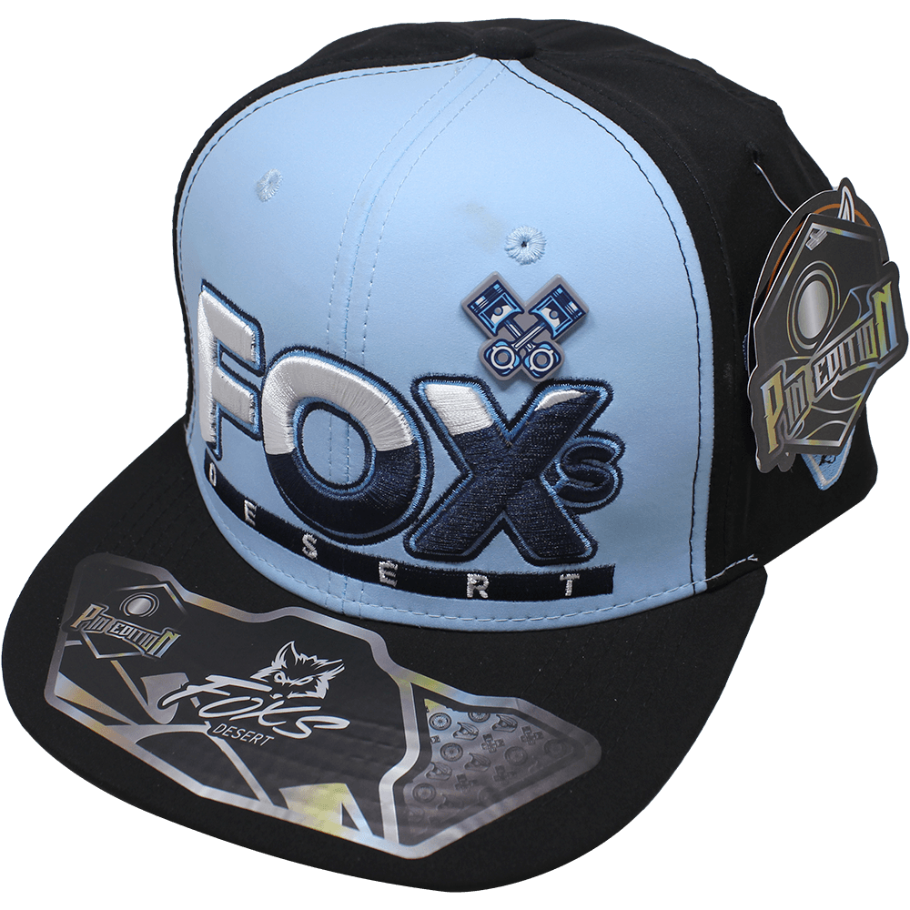 Foto 2 pulgar | Gorra Fox´s Desert Pin Metal 915 Color Negro/ Azul Cielo