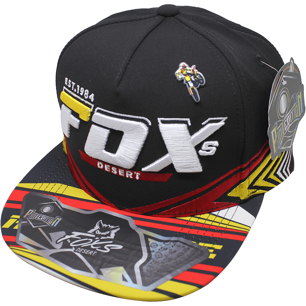 Gorra Fox´s Desert Pin Metal 911 Color Negro