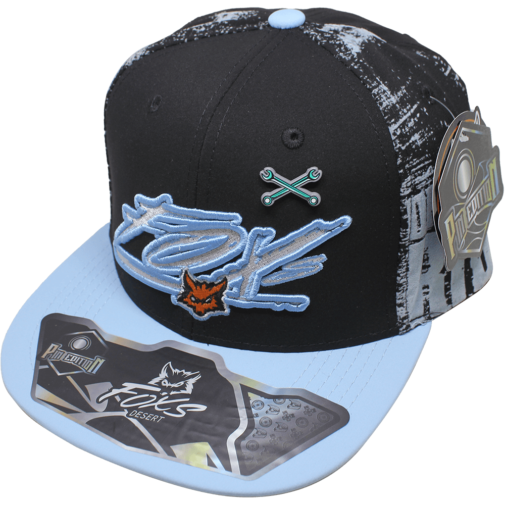 Gorra Fox´s Desert Pin Metal 914 Color Negro/ Azul Cielo