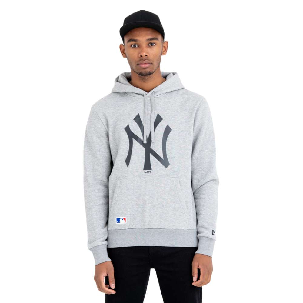 Foto 2 pulgar | New Era Sudadera New York Yankees Hoody Basic Mlb Para Hombre Color Gris