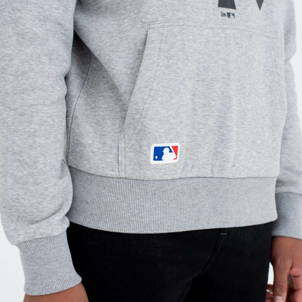 Foto 4 pulgar | New Era Sudadera New York Yankees Hoody Basic Mlb Para Hombre Color Gris