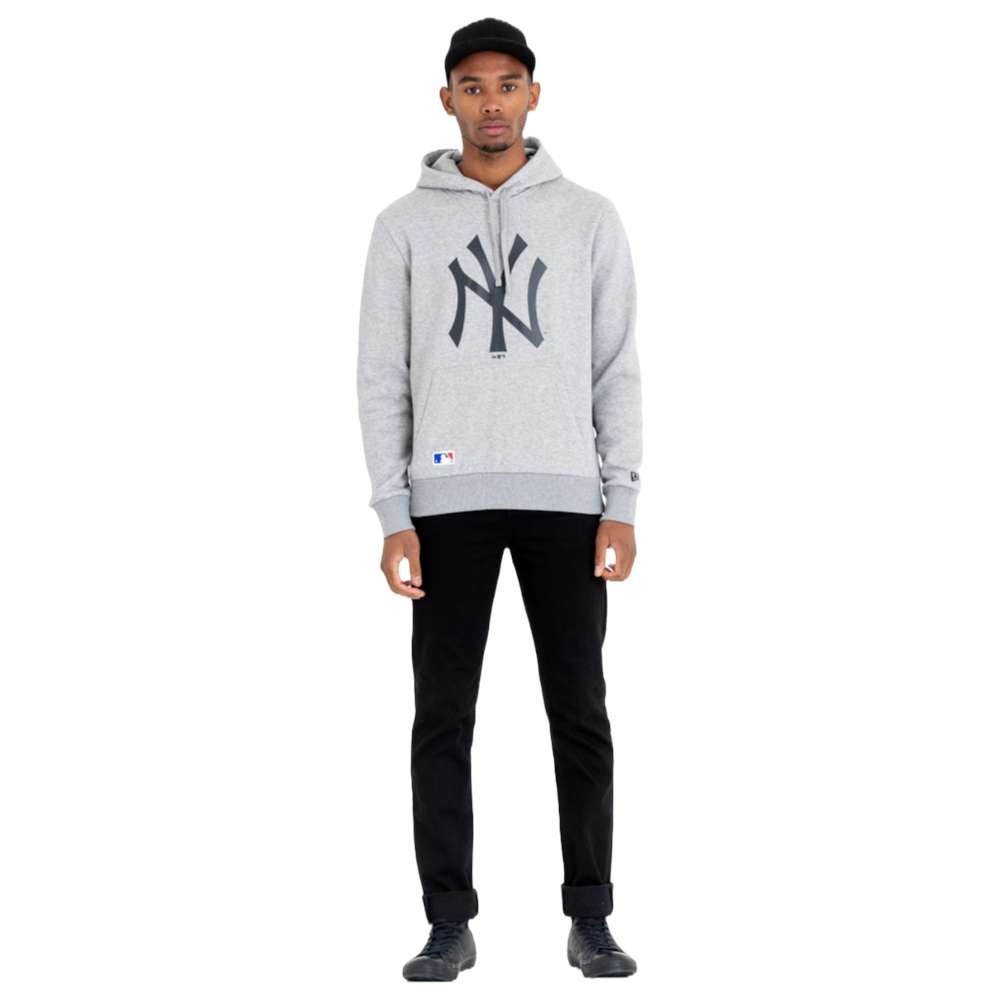 Foto 7 pulgar | New Era Sudadera New York Yankees Hoody Basic Mlb Para Hombre Color Gris