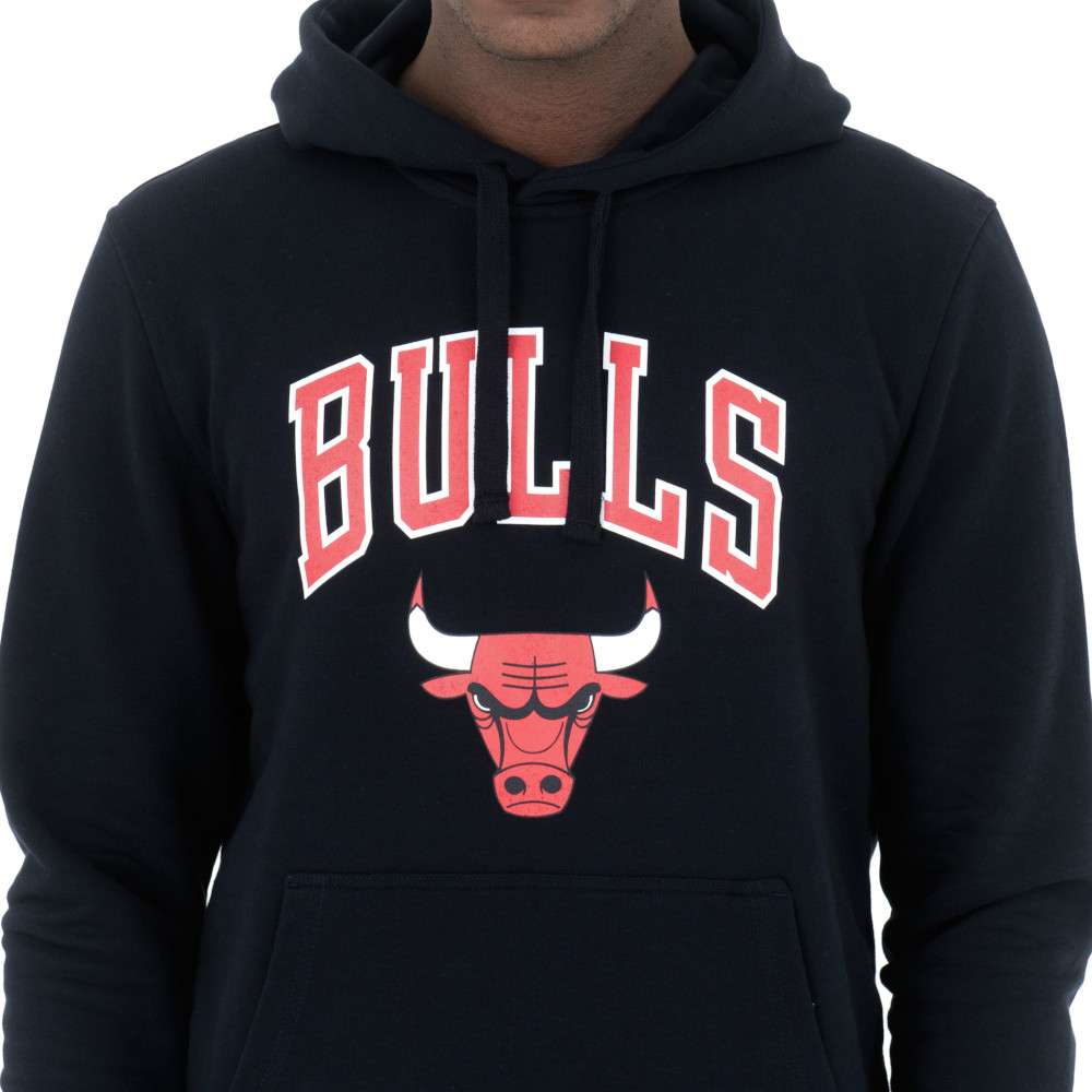 Foto 3 pulgar | New Era Sudadera Chicago Bulls Hoody Basic Nba Para Hombre Color Negro