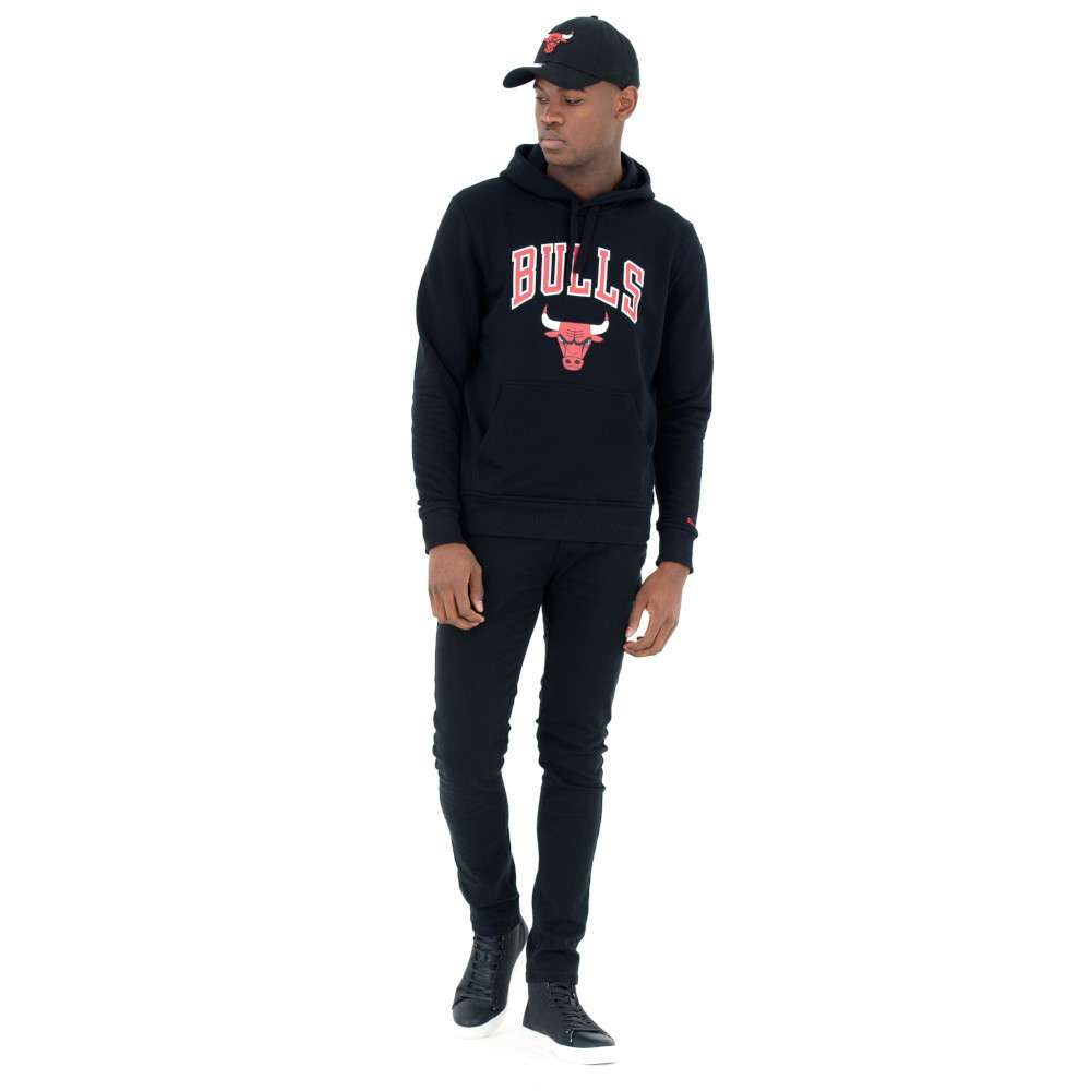 Foto 6 pulgar | New Era Sudadera Chicago Bulls Hoody Basic Nba Para Hombre Color Negro