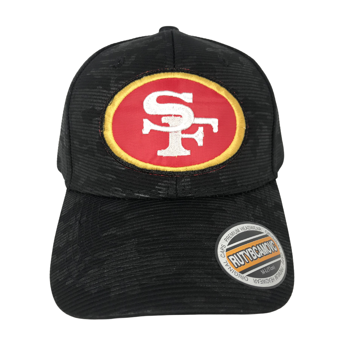 Foto 2 pulgar | Gorra De Fútbol Americano Bordada Económica Negro San Francisco 49ers