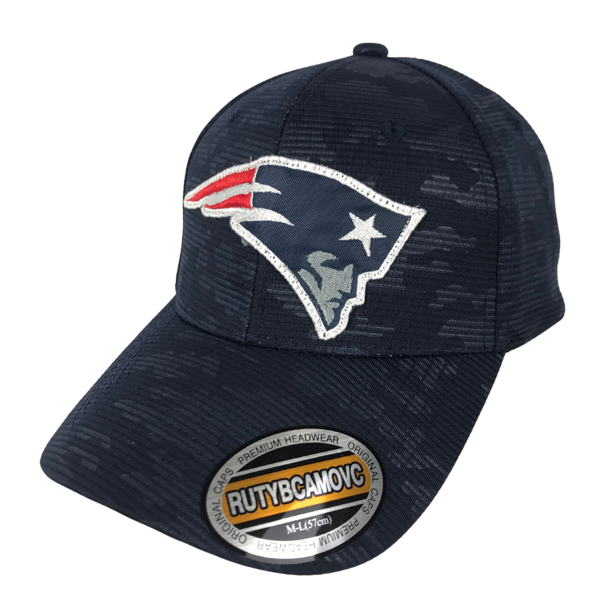 Foto 3 pulgar | Gorra De Fútbol Americano Bordada Económica Azul New England Patriots