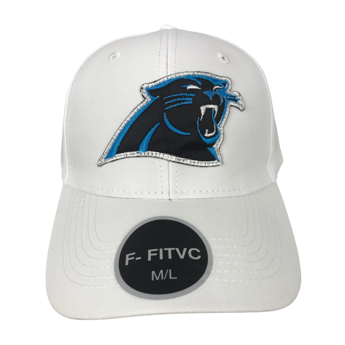 Gorra De Fútbol Americano Bordada Económica Blanco Carolina Panthers