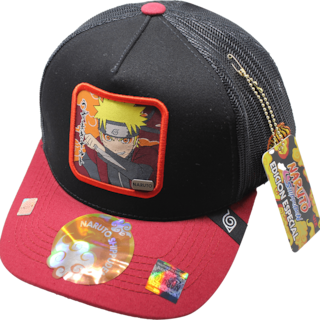 Foto 1 | Gorra Trucker Naruto Shippuden_62 57 Cm Color Negro/ Rojo