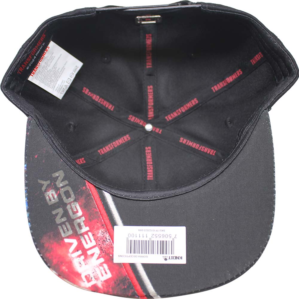 Foto 4 pulgar | Gorra Transformers Decepticons_08B 57cm Color Gris/ Negro