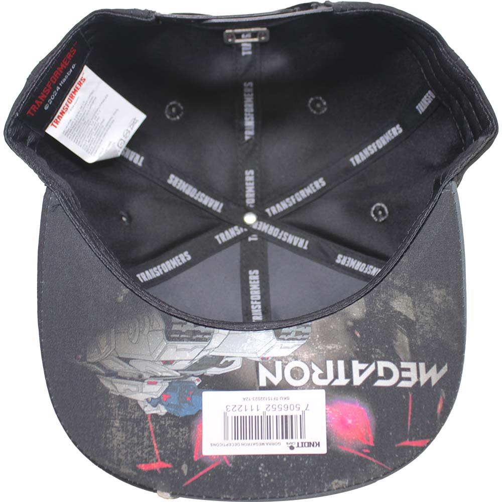 Foto 4 pulgar | Gorra Transformers Megatron_12c 57cm Color Negro/ Gris Claro