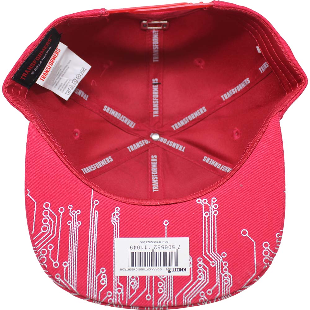 Foto 4 pulgar | Gorra Transformers  Cyberton_06a 57cm Color Rojo