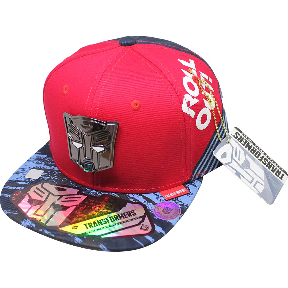 Foto 2 pulgar | Gorra Transformers Roll Out, Glow In The Dark_05b 57cm Color Rojo