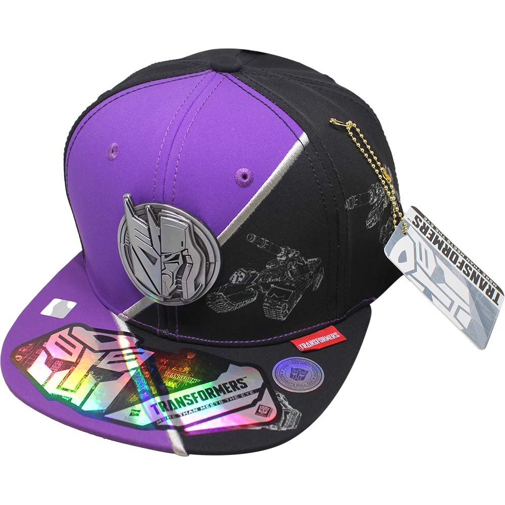 Foto 2 pulgar | Gorra Transformers Megatron_12B 57cm Color Negro/ Morado