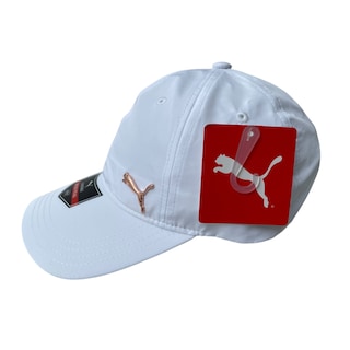 Foto 2 | Gorra Visera Curva Puma Blanca Logo Dorado