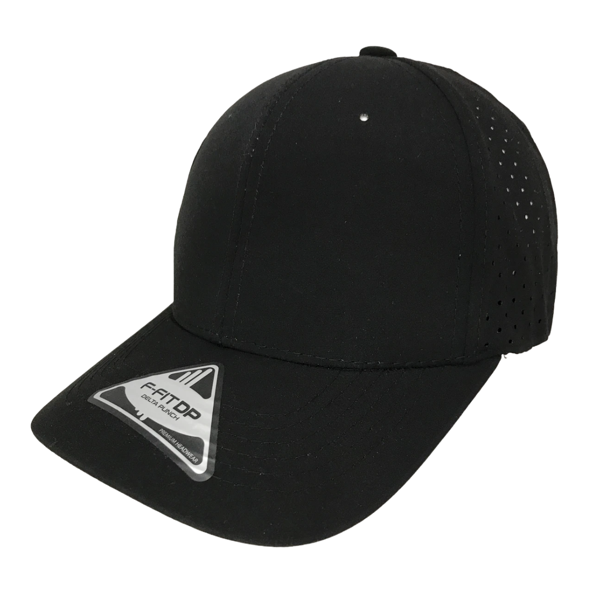 Gorra F-fit Delta Cerrada Punch Para Bordar Color Negro