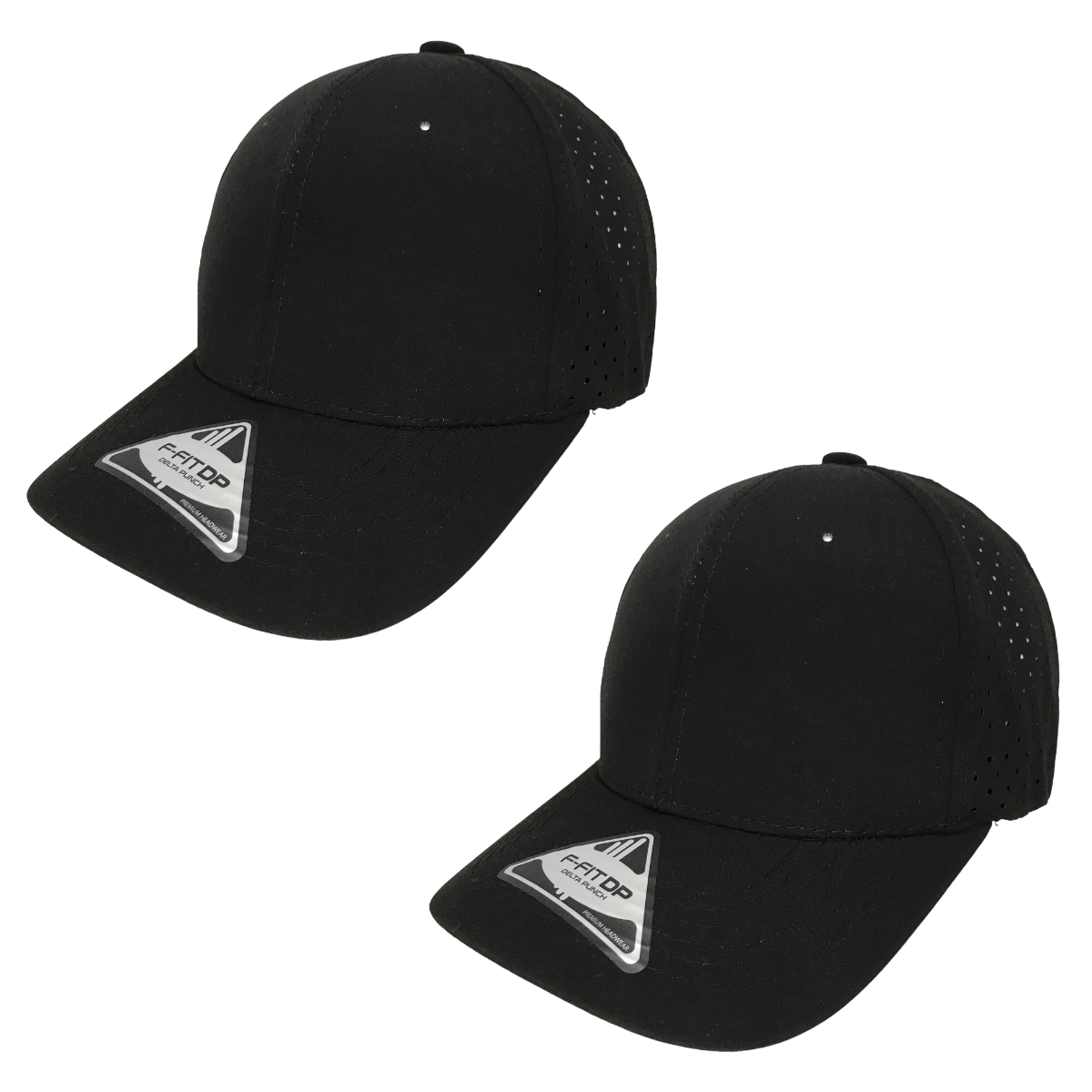 Foto 2 pulgar | Gorra F-fit Delta Cerrada Punch Para Bordar 2pz Color Negro