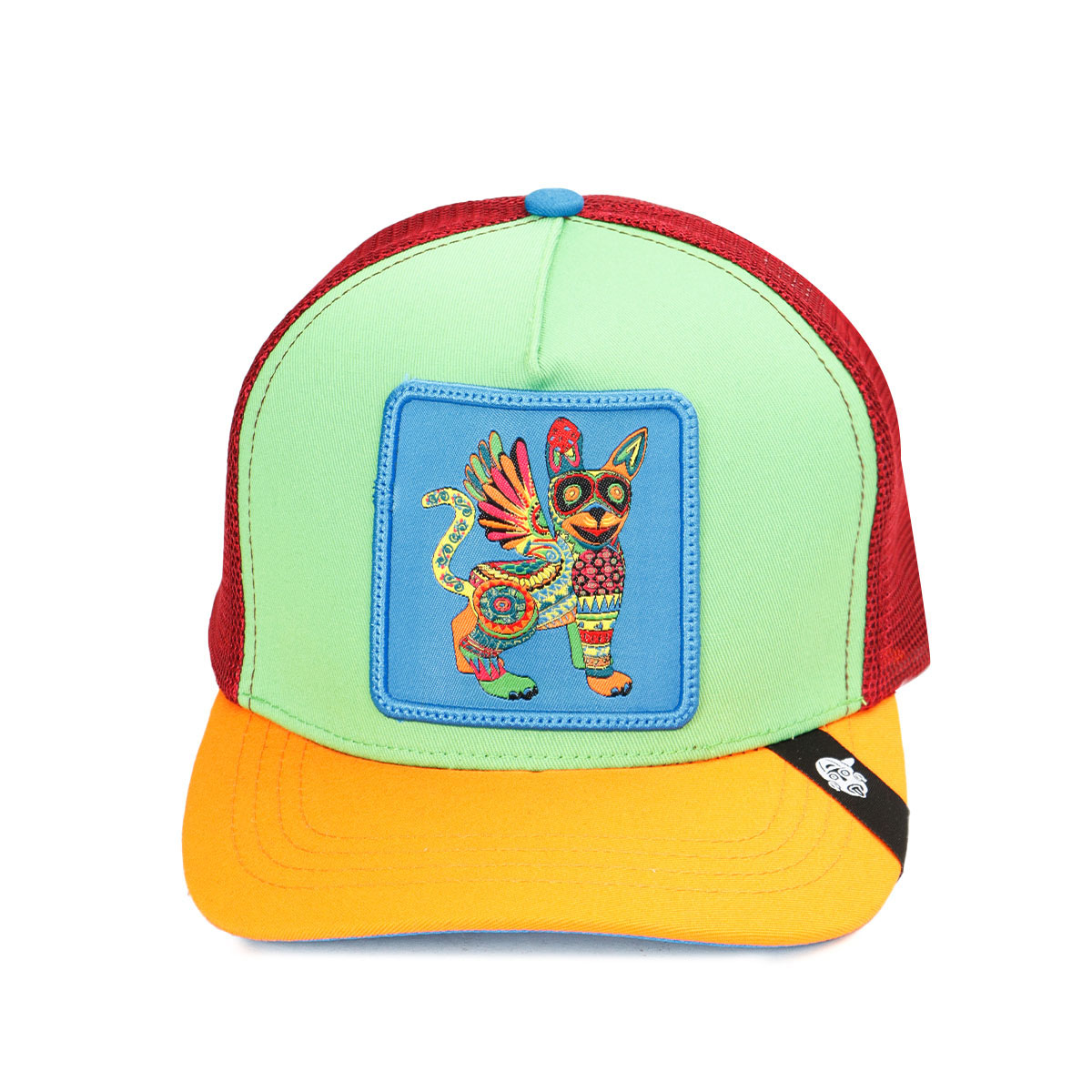 Gorra Curva Con Malla Original Pook Alebrije Alas