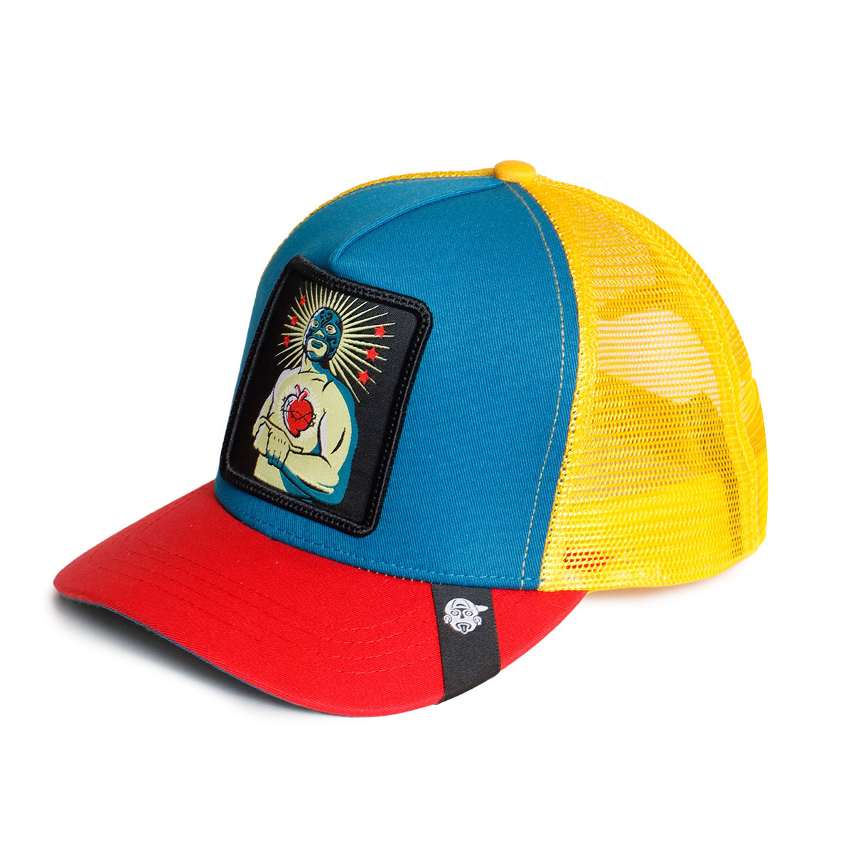 Foto 2 | Gorra Curva Con Malla Original Pook Luchador Corazón