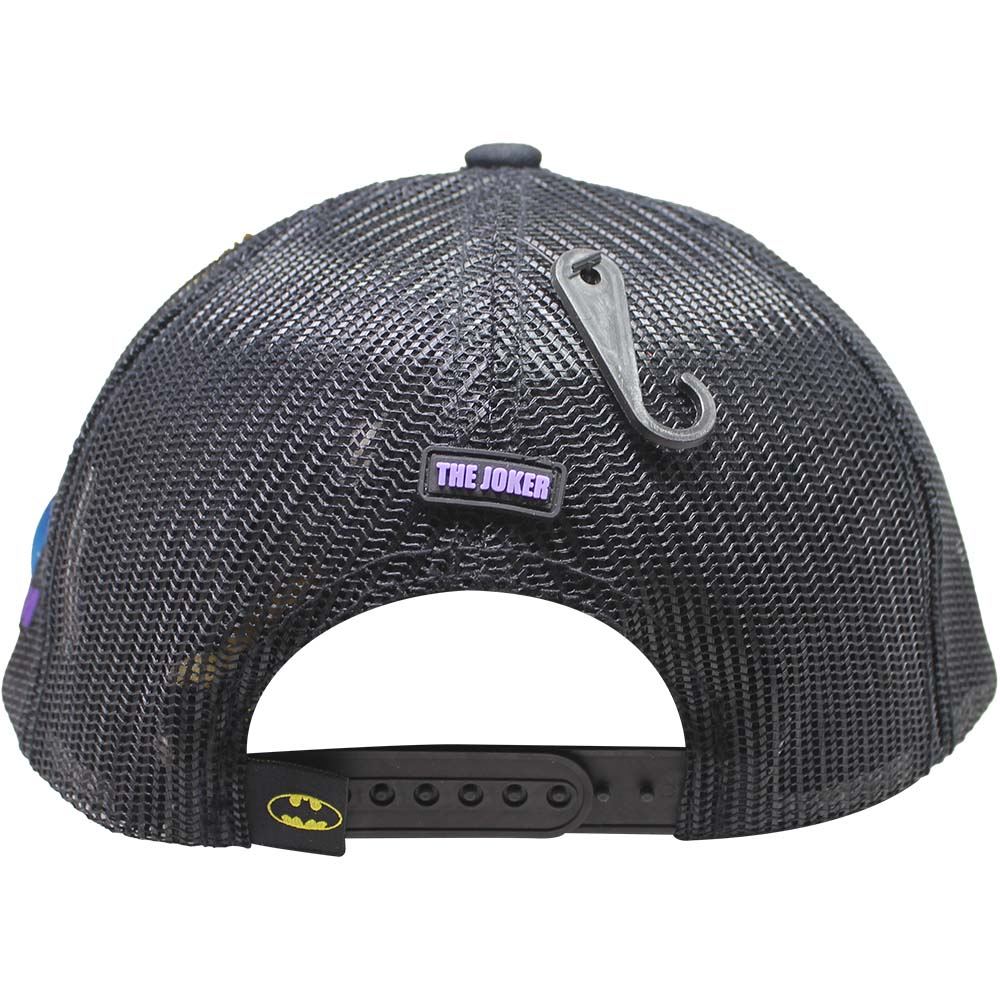 Foto 3 pulgar | Gorra Trucker Joker_14b Color Negro Visera Morada