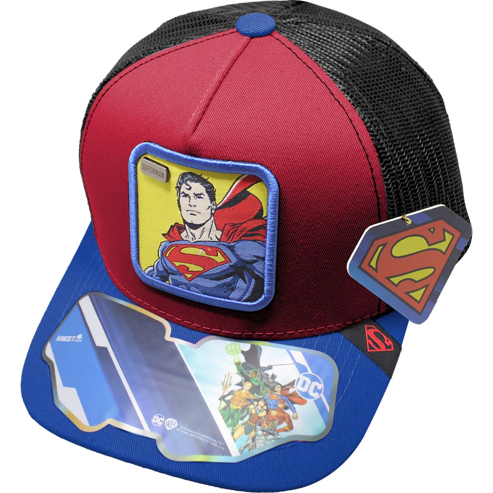 Foto 2 pulgar | Gorra Trucker Superman_06b Color Rojo/ Azul Rey