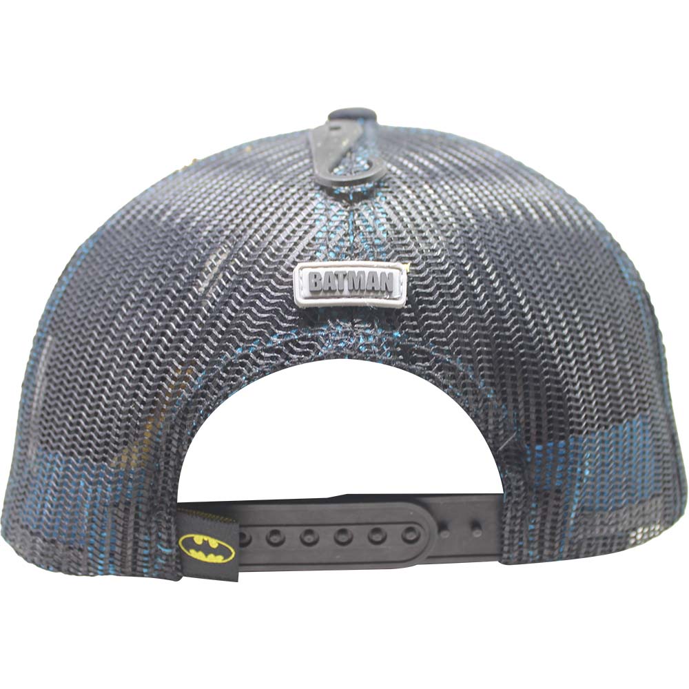 Foto 3 pulgar | Gorra Trucker Batman_02C Color Negro Visera Amarilla