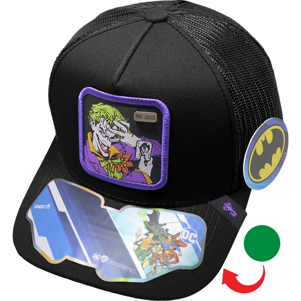 Foto 2 pulgar | Gorra Trucker Joker_14c Color Negro Visera Verde