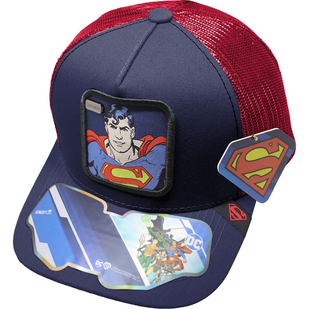 Foto 2 pulgar | Gorra Trucker Superman_08a Color Rojo/ Marino