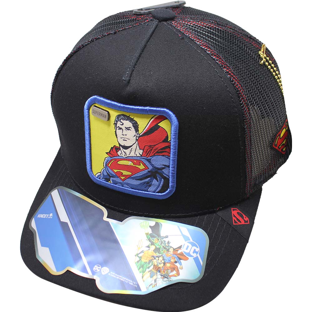 Foto 2 pulgar | Gorra Trucker Superman_06a Color Negro