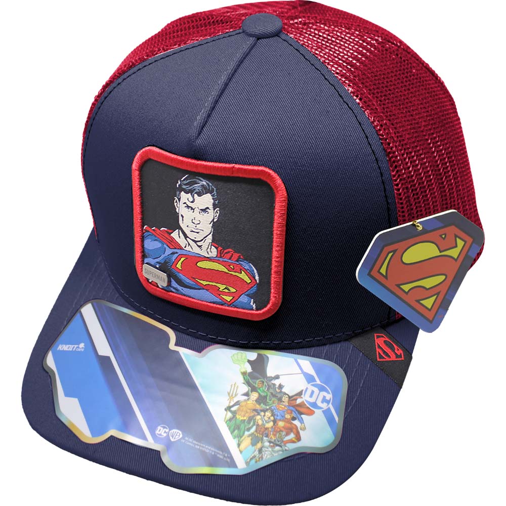 Foto 2 pulgar | Gorra Trucker Superman_07c Color Rojo/ Marino