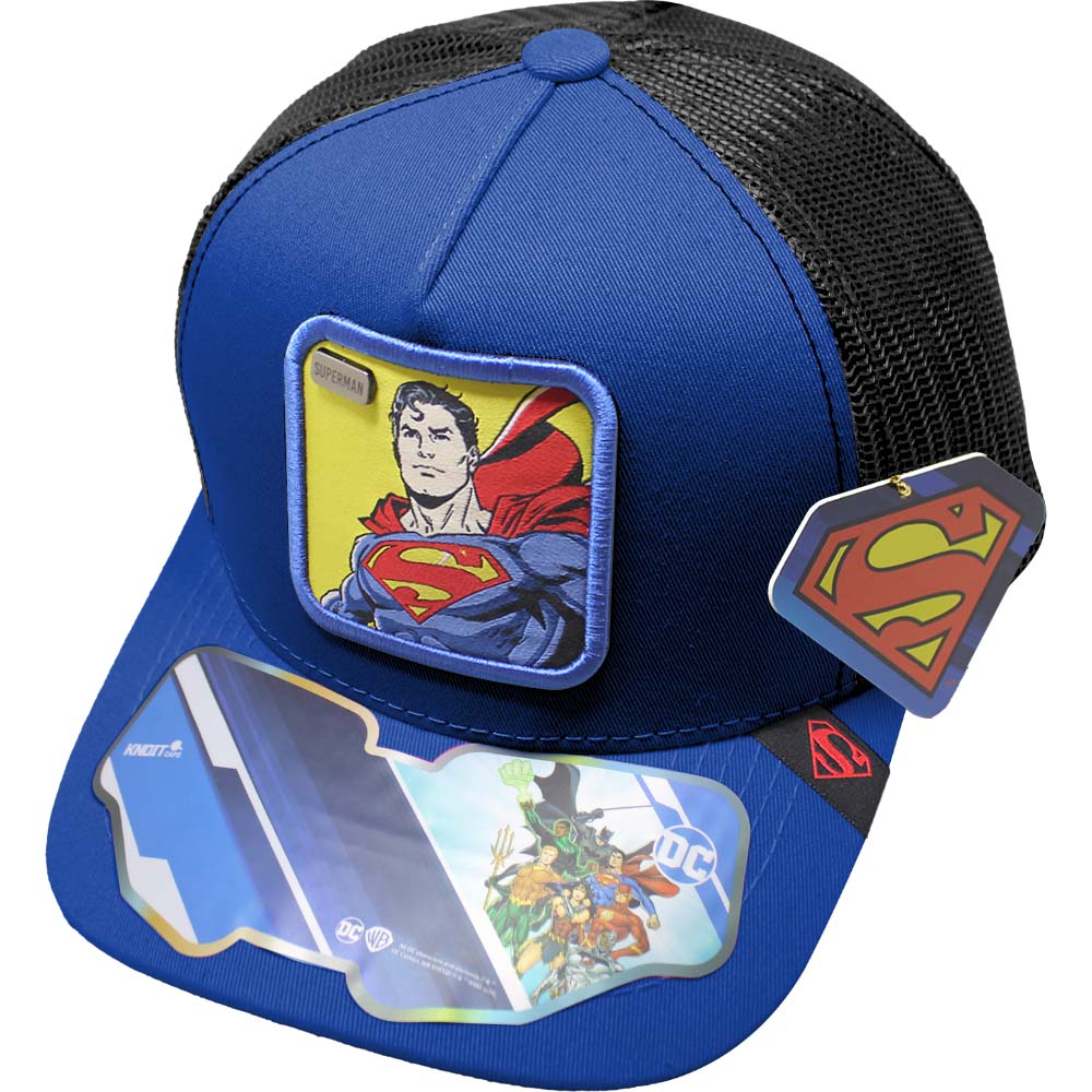 Foto 2 pulgar | Gorra Trucker Superman_06c Color Azul Rey