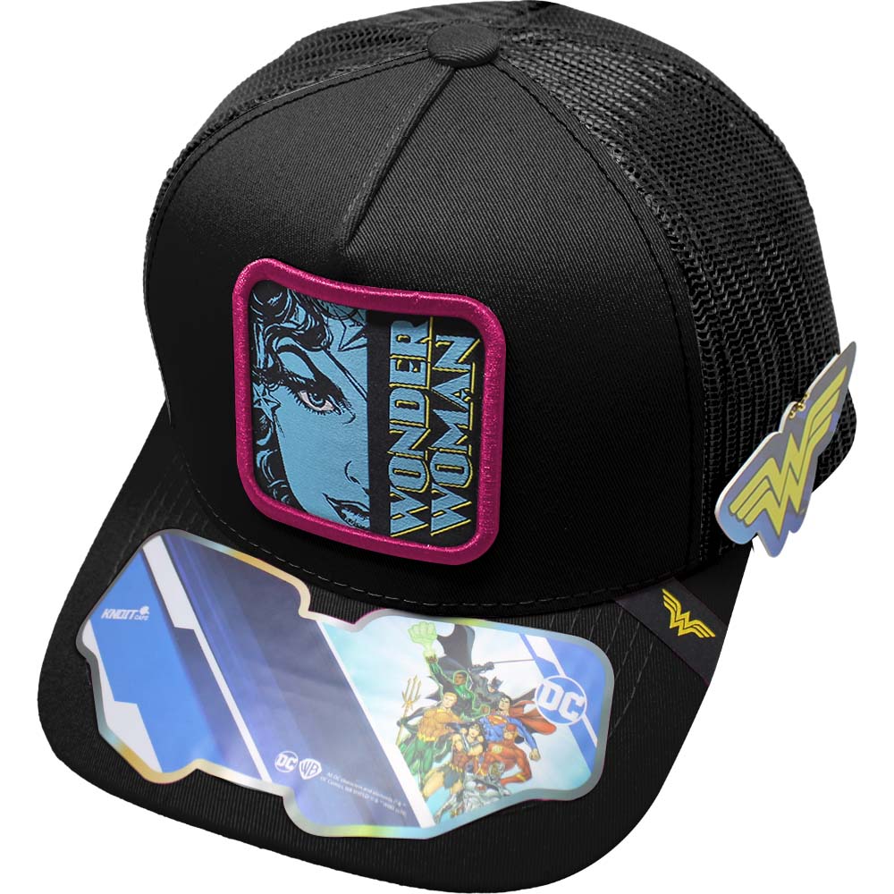 Foto 2 pulgar | Gorra Trucker Wonder Woman_15c Color Negro