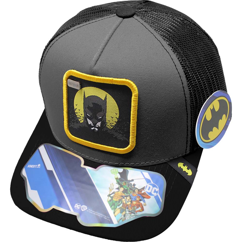 Foto 2 pulgar | Gorra Trucker Batman Gris