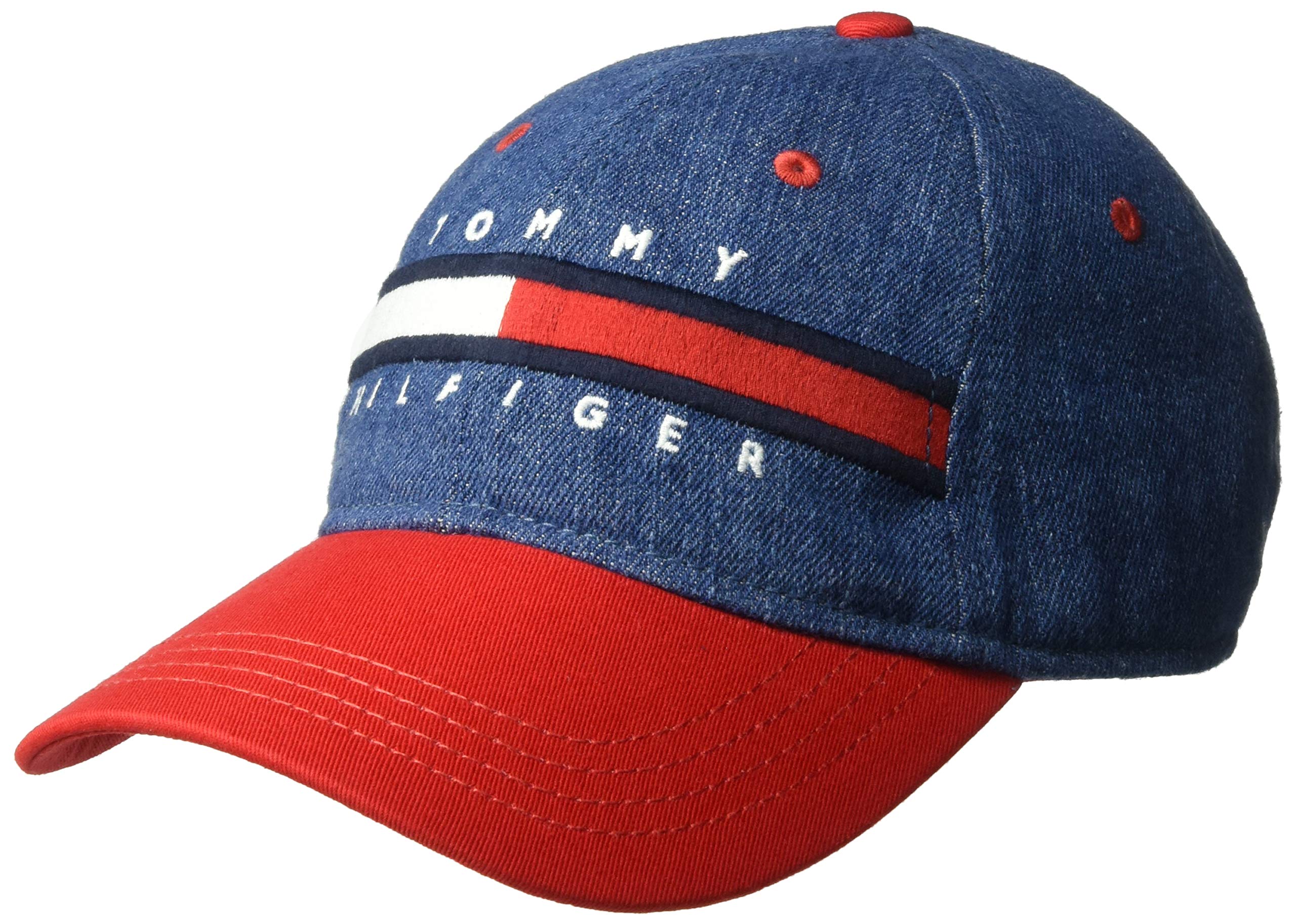 Foto 2 pulgar | Gorra Tommy Hilfiger Avery Para Hombre, Vaquera/racing, Color Rojo - Venta Internacional.