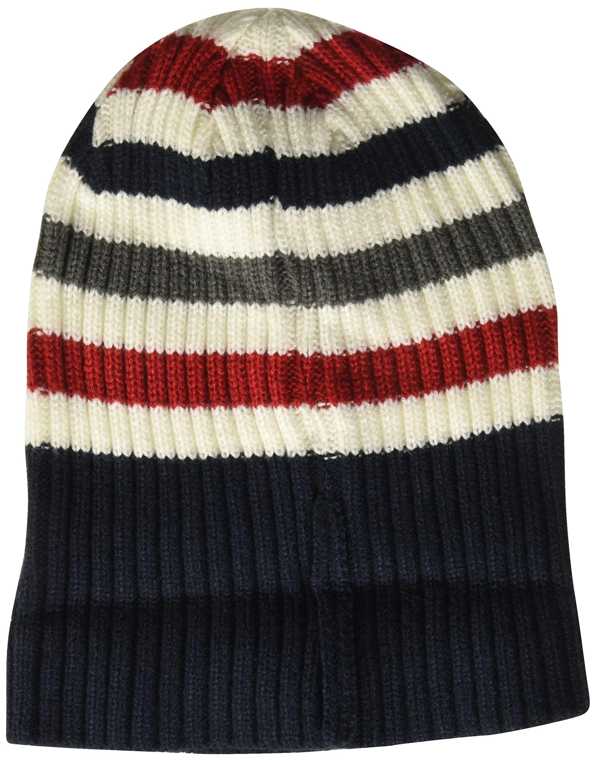 Foto 3 pulgar | Gorro Tommy Hilfiger Con Puño Acanalado Para Hombre A Rayas Blancas - Venta Internacional.