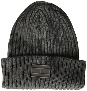 Foto 1 | Sombrero Tommy Hilfiger Con Puños Acanalados Para Hombre, Color Gris - Venta Internacional.